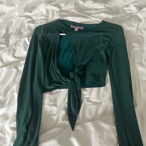urban outfitters long sleeve crop top size small
